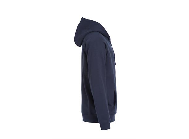 Clique Classic Hoody Full Zip Marineblå str. 4XL