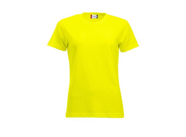 Clique New Classic-T Dame HiVis Gul str. S
