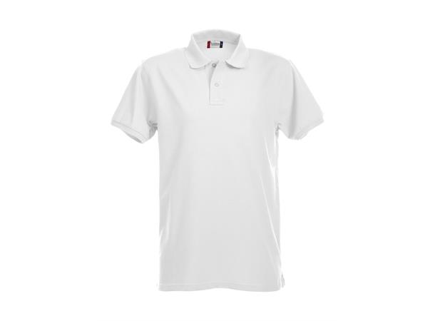 Clique Stretch Premium Polo Hvit str. 4XL