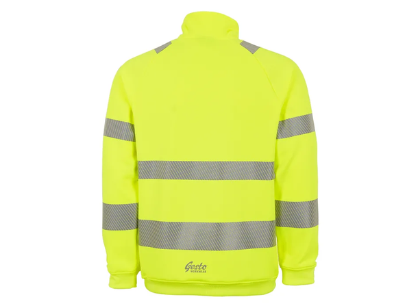 Gesto Essential Sweatshirt Halvzip KL 3 HiVis Gul XS