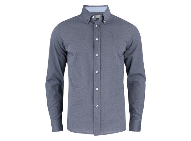 James Harvest Burlingham Jersey Skjorte Marineblå S