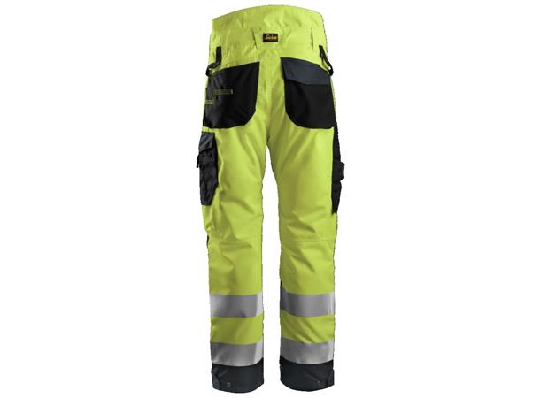 Snickers 6639 AllroundWork+ Vinterbukse HiVis Gul/Grå, str.XS Kl.2