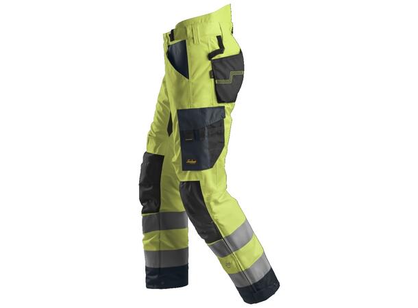 Snickers 6639 AllroundWork+ Vinterbukse HiVis Gul/Grå, str.XS Kl.2