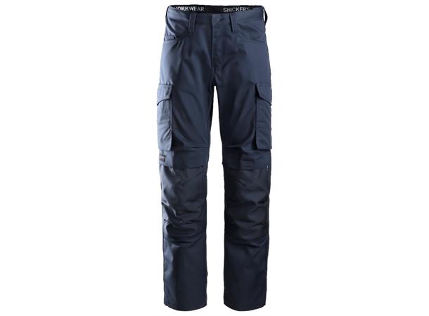 Snickers 6801 Servicebukse+ Marineblå, str.116 m/kneputelomme