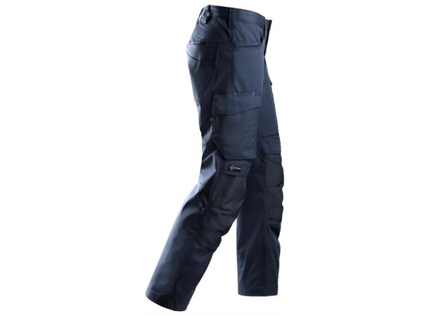 Snickers 6801 Servicebukse+ Marineblå, str.116 m/kneputelomme