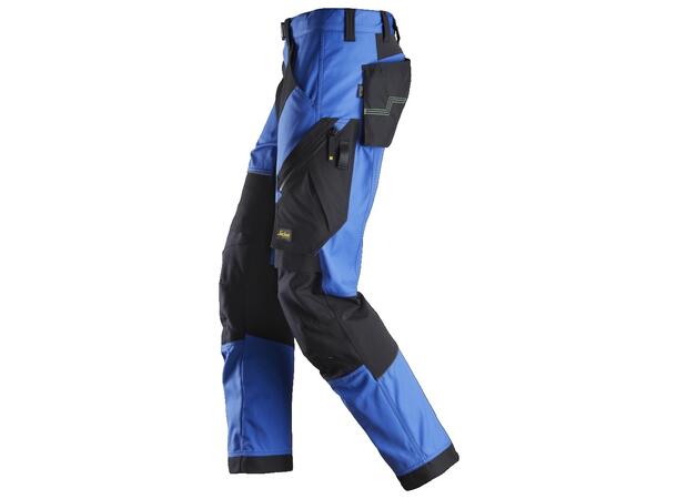 Snickers 6903 FlexiWork Arbeidsbukse+ Blå/Svart, str.044