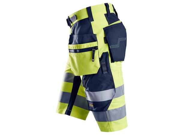 Snickers 6933 HiVis Shorts HiVis Gul/Blå C48