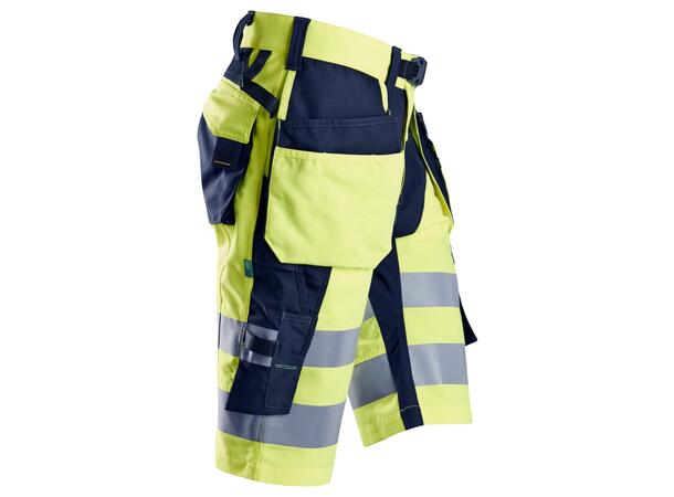 Snickers 6933 HiVis Shorts HiVis Gul/Blå C48