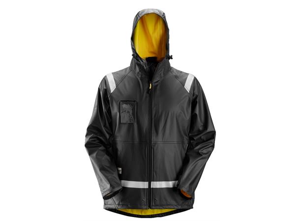 Snickers 8200 Regnjakke PU Svart, str.XL