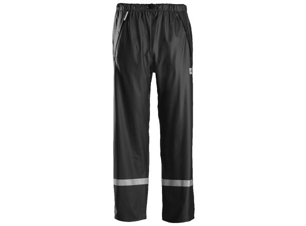 Snickers 8201 Regnbukse PU Svart, str.XL