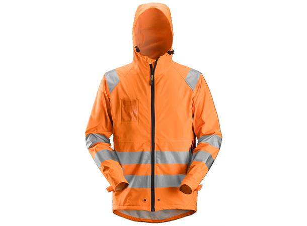 Snickers 8233 HiVis-PU-regnjakke HiVis Oransje, str.XS Kl.3