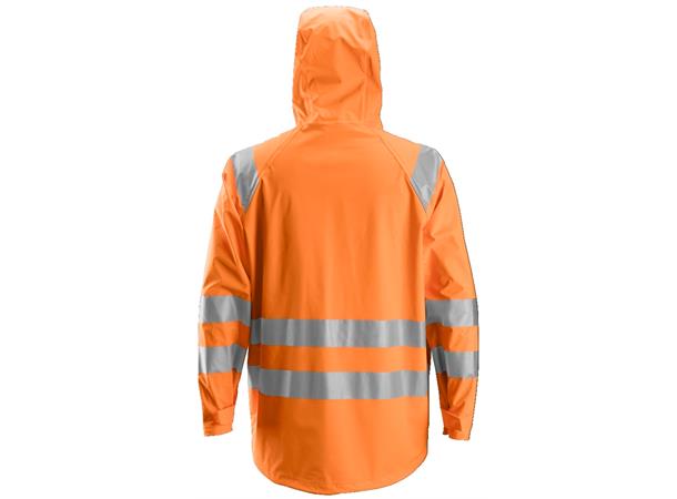 Snickers 8233 HiVis-PU-regnjakke HiVis Oransje, str.XS Kl.3