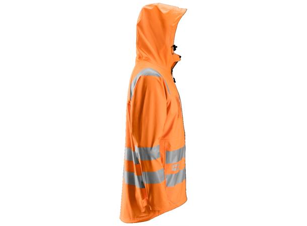 Snickers 8233 HiVis-PU-regnjakke HiVis Oransje, str.XS Kl.3