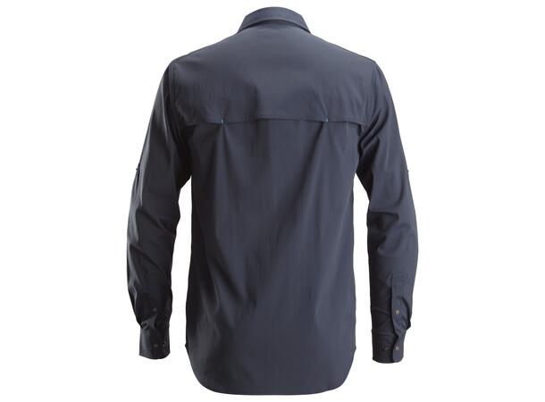 Snickers 8521 LiteWork skjorte Marineblå, str.M