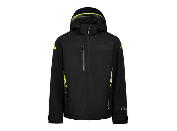 UNIVERN SOFTSHELLJAKKE PROTEC Svart/Gul M