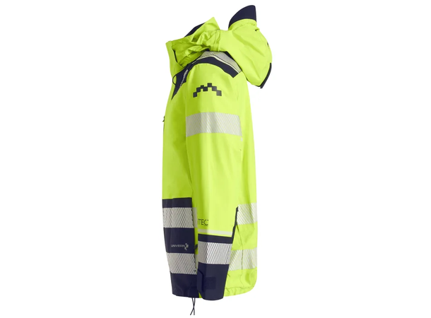 Univern Skalljakke Protec XTRM KL.3 HiVis Gul/Blå XS