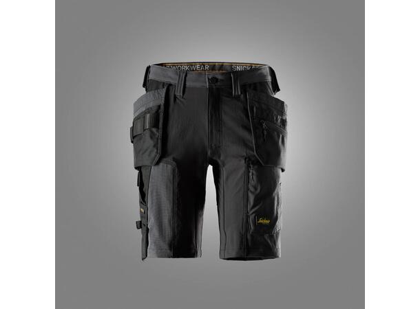 6118 Snickers AllroundWork Shorts HI Grå/Svart C44