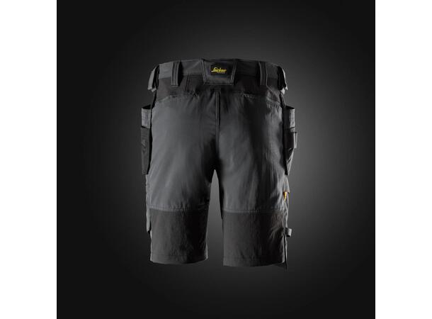 6118 Snickers AllroundWork Shorts HI Grå/Svart C44
