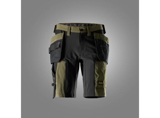 6118 Snickers AllroundWork Shorts HI Khaki C44