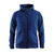 Craft Leisure Full Zip Hood M Blåmelert str. 3XL 