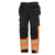 HÅNDVERKSBUKSE MOTION 238-1 FULL STRETCH Svart/Oransje C44 