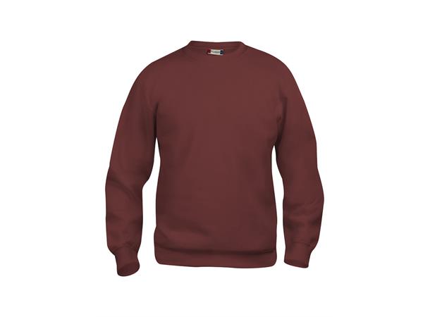 Clique Basic Roundneck Burgunder str. XL