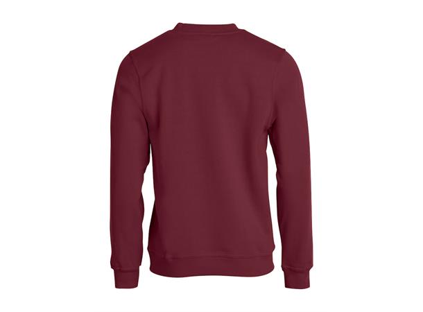 Clique Basic Roundneck Burgunder str. XL