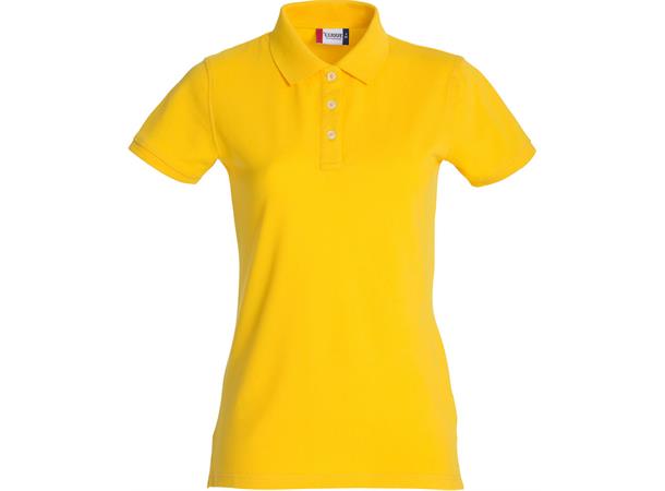Clique Stretch Premium Polo Dame Gul str. XXL