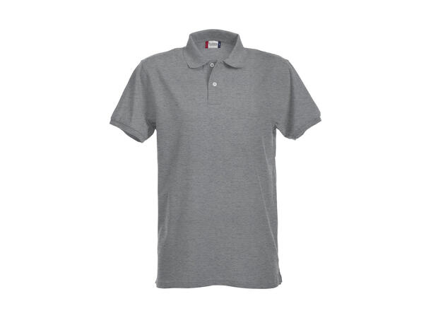 Clique Stretch Premium Polo Gråmelert str. M