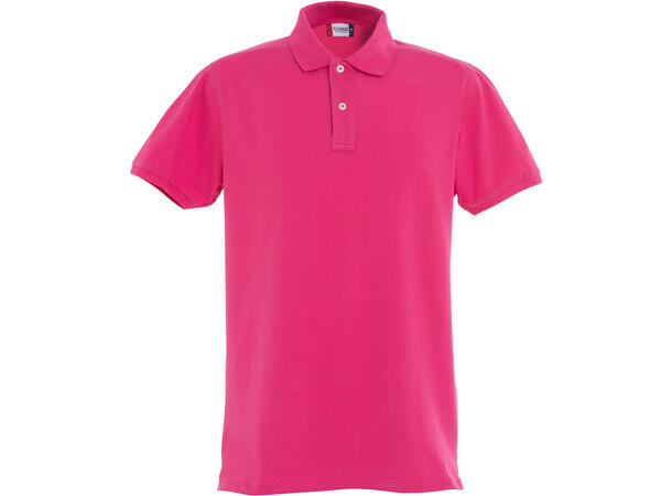 Clique Stretch Premium Polo Mørkerosa str. 3XL