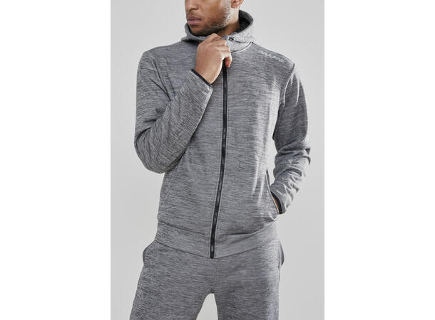Craft Leisure Full Zip Hood M Mørkegrå str. 4XL