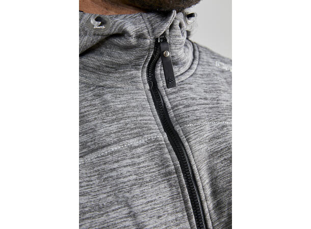 Craft Leisure Full Zip Hood M Mørkegrå str. 4XL