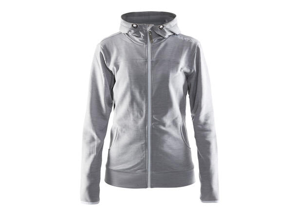 Craft Leisure Full Zip Hood W Gråmelert str. S