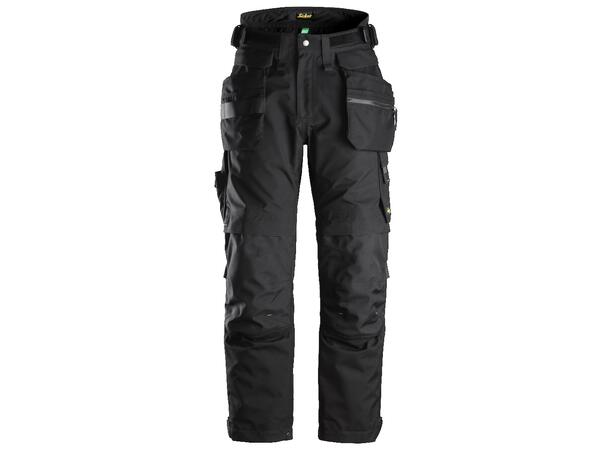 Snickers 6580 FlexiWork+ Arbeidsbukse Svart, str.XL GORE-TEX® m/hylsterlommer