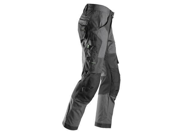 Snickers 6903 FlexiWork Arbeidsbukse+ Grå/Svart, str.044