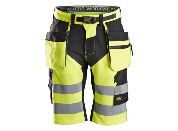 Snickers 6933 HiVis Shorts HiVis Gul/Svart C48