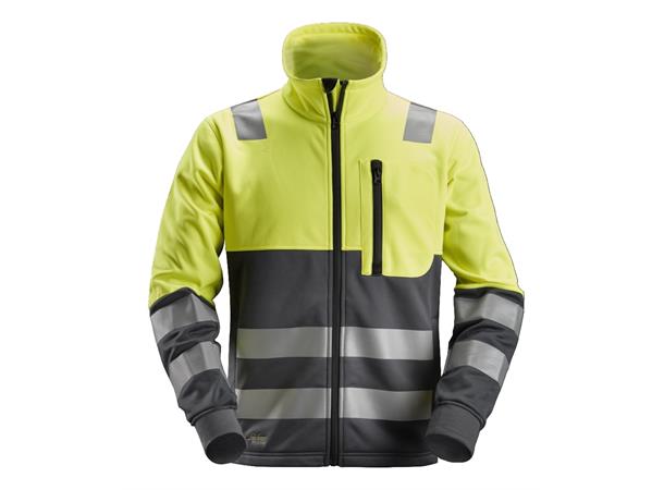 Snickers 8035 AllroundWork jakke HiVis Gul/Grå, str.XS Kl.2