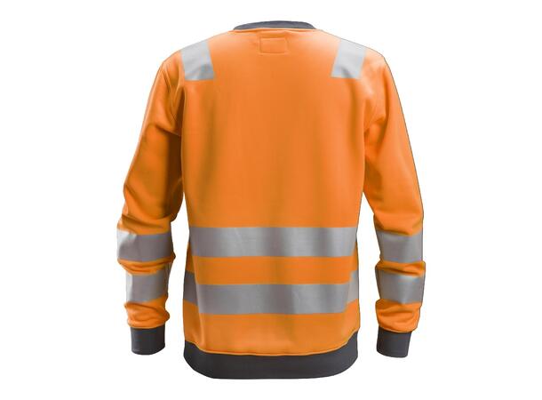 Snickers 8037 High-Vis Genser Kl.2/3 HiVis Oransje XS