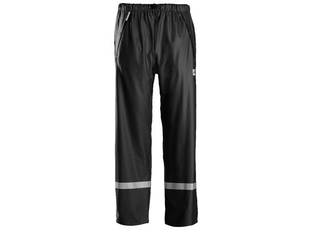 Snickers 8201 Regnbukse PU Svart, str.XS