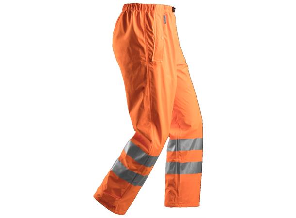 Snickers 8243 HiVis-PU-regnbukse HiVis Oransje, str.XS Kl.2