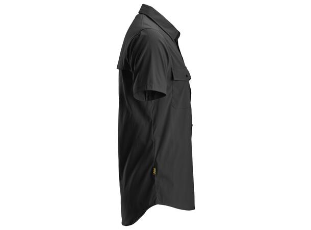 Snickers 8520 LiteWork Kortermet Skjorte Svart XS