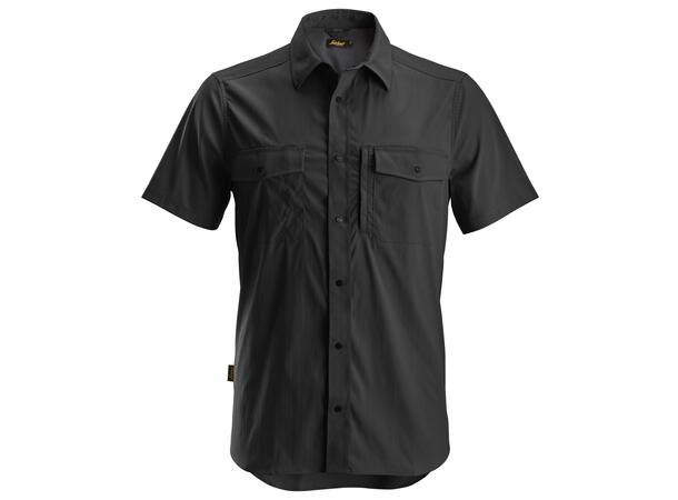 Snickers 8520 LiteWork Kortermet Skjorte Svart XS