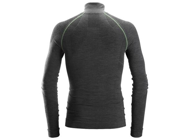 Snickers 9441 FlexiWork Sømløs trøye Grå, str.XS ullundertøy