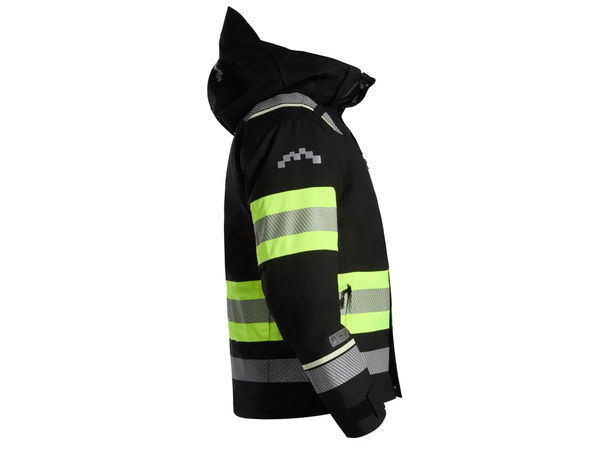UNIVERN VINTERJAKKE PROTEC 2-IN1- KL 1 Svart/HiVis Gul XS