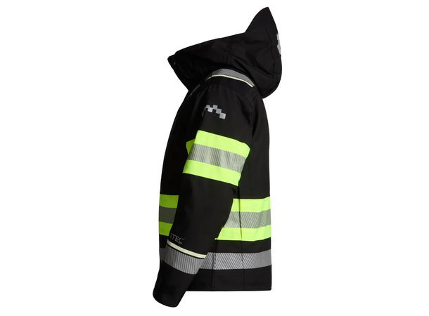 UNIVERN VINTERJAKKE PROTEC 2-IN1- KL 1 Svart/HiVis Gul XS