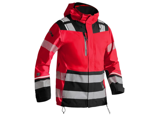 Univern Skalljakke Protec XTRM KL.3 HiVis Rød XS
