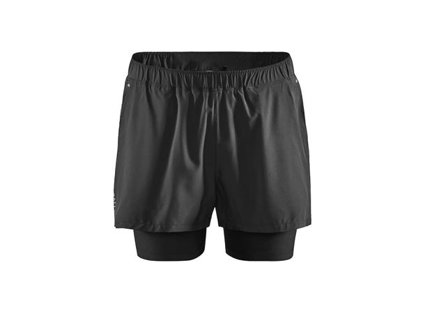 Craft Adv Essence 2-in-1 Stretchshorts M Svart str. XS