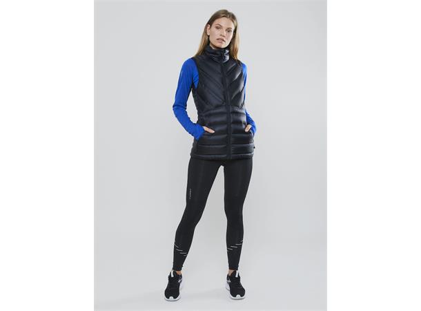 Craft Lt Down Vest W Svart str. XS
