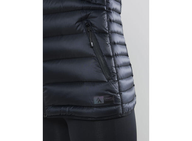 Craft Lt Down Vest W Svart str. XS
