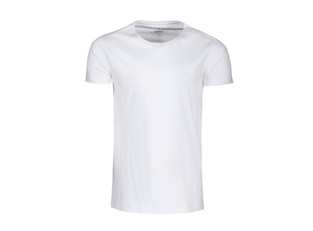 Harvest Twoville Organic Slub U-neck Hvit str. 3XL